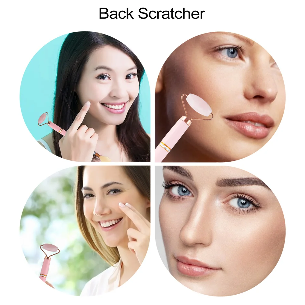

1Pc Face Roller Portable Jade Roller Back Scratcher Tool