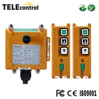 telecrane f21 2d dual two steps up down multiple control system motor winch conveyor radio remote control with 2 transmitter