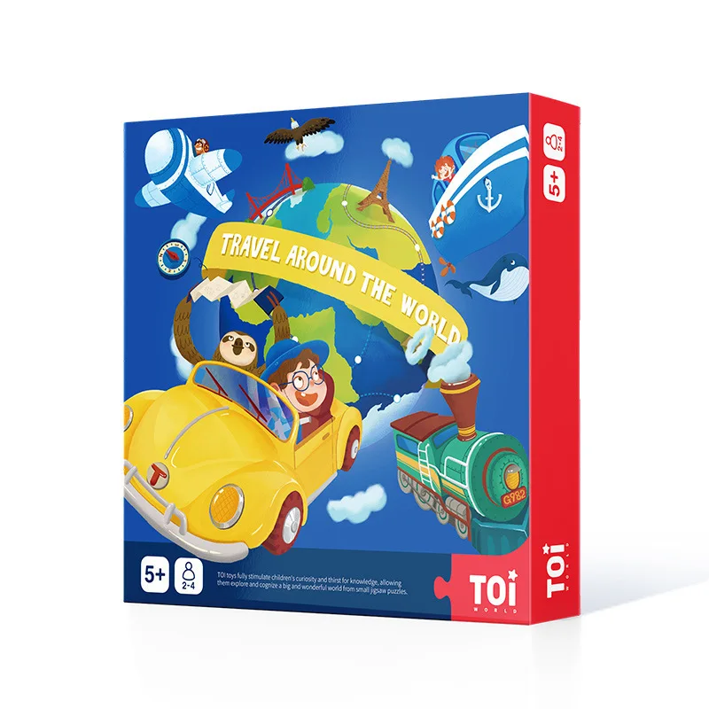 Kaufen TOI Vorteile Zu Reisen Um Die Welt. Explorer Menschliches Geographie Erkenntnis Karte Karte Desktop-spiel Kinder Pädagogisches Spielzeug