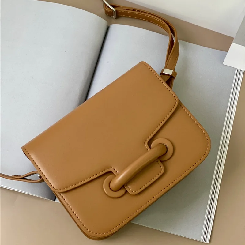 

Cow Leather Retro Small Square Shoulder Bag Women Brand Design Envelope Bag Ladies Chic Crossbody Messenger Female Flap Handbags
