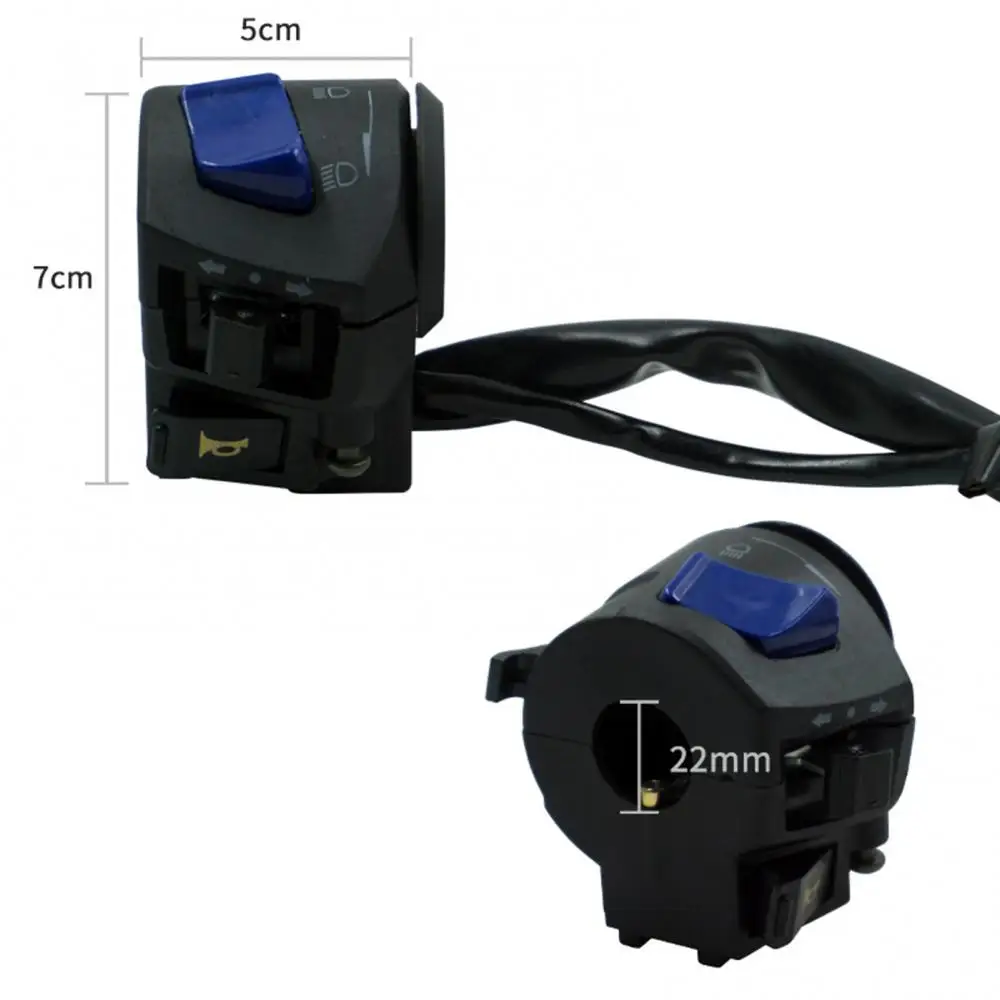 

2Pcs 125 Motorcycle Horn Headlight Handle Switch Assembly Motorbike Accessories