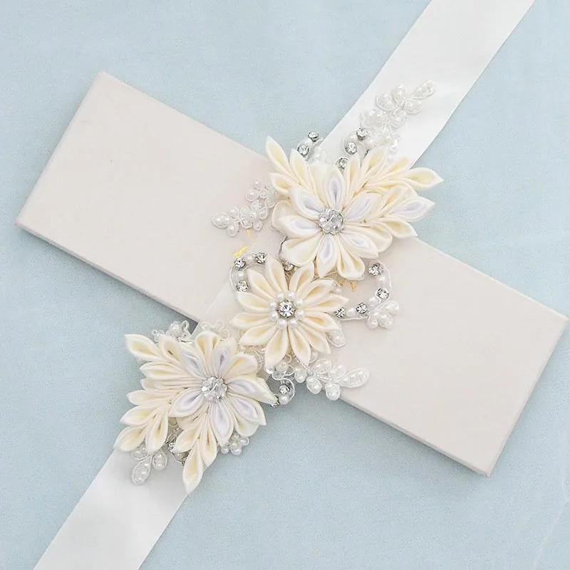 Модный Элегантный Цветочный Пояс для девушек и женщин свадебный пояс с поясом