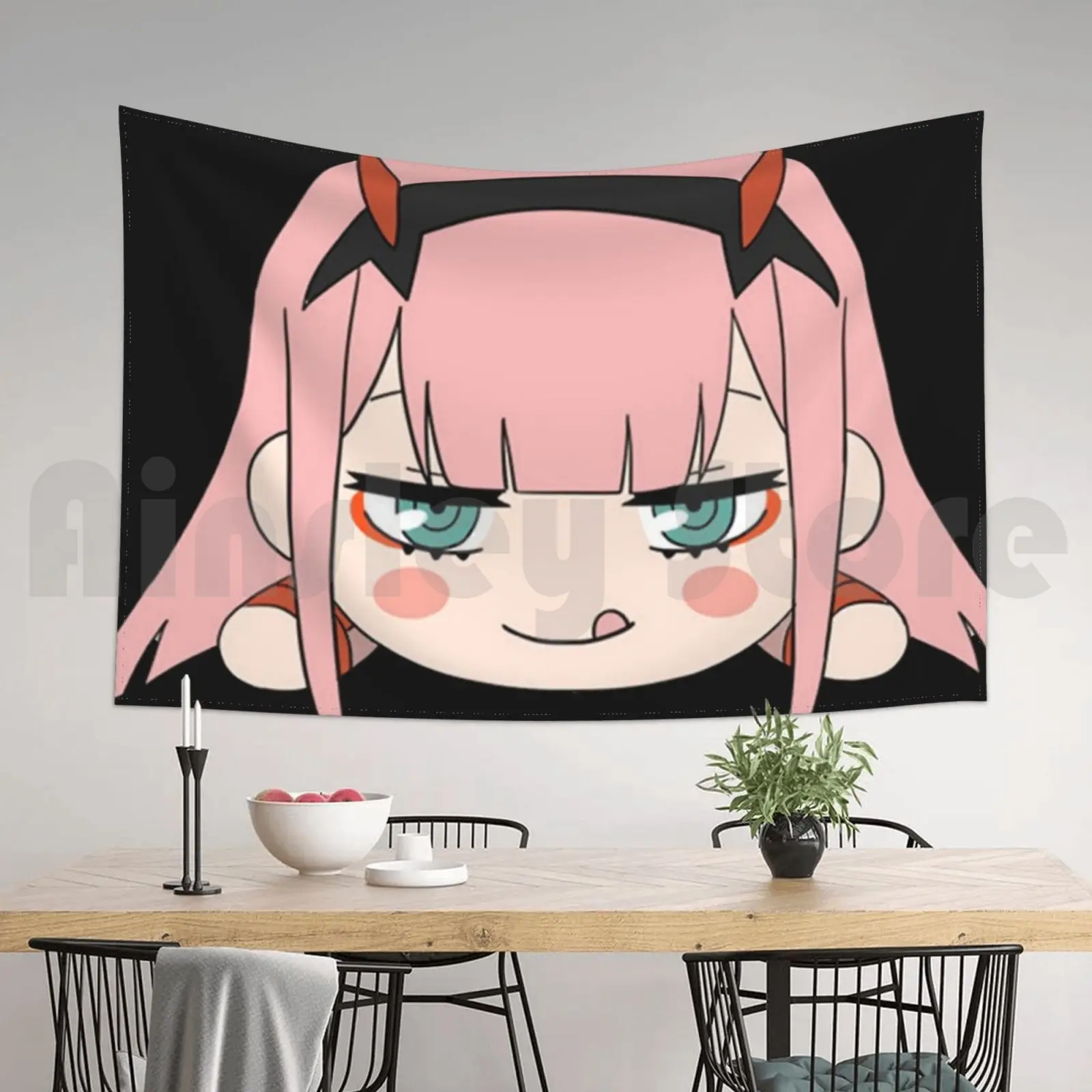 Дарлинг во Франксе Zero Two 02 Таписсерия Фон Висячая стена Аниме Манга Японский Милый