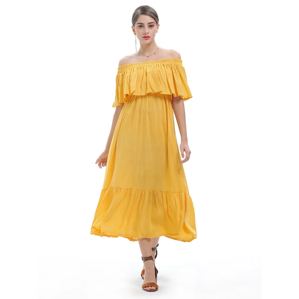

Summer Sundresses Multiway Sleeveless Dress Ladies Party Women Vestido Oversized Dress Maxi Boho Long Glam Off-shoulder Dress
