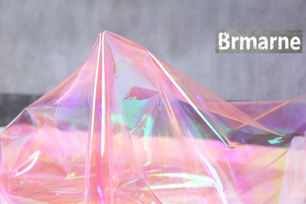 50cm*122cm/piece Transparent high-gloss raincoat waterproof tpu film diy handmade fabric