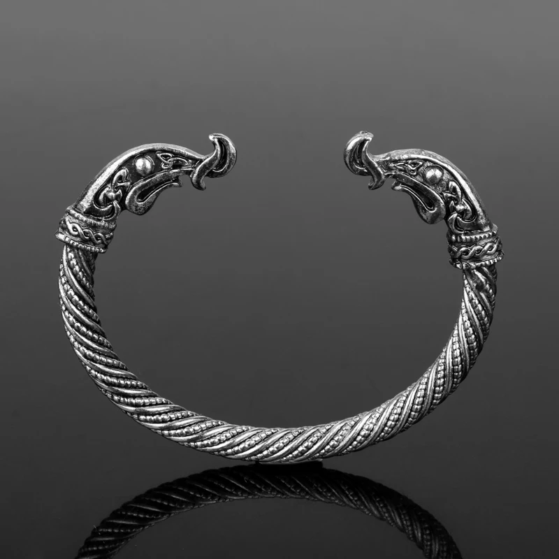 Подростковый браслет с головой дракона модные аксессуары Винтажные Ювелирные