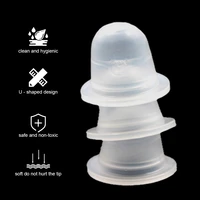 200pcs tattoo ink cup soft cap pigment silicone holder container for microblading needles tattoo accessory supply