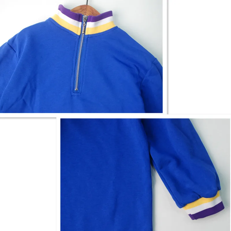 Повседневное Хлопковое платье-свитшот с длинным рукавом на Возраст 4-16 лет |