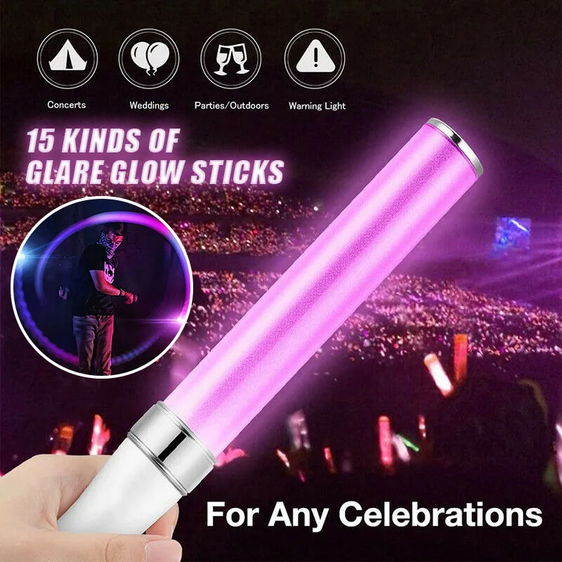 

Newly 15 Patterns Glow Sticks for Concert Night Party Decor Glowing Supplies Light S66