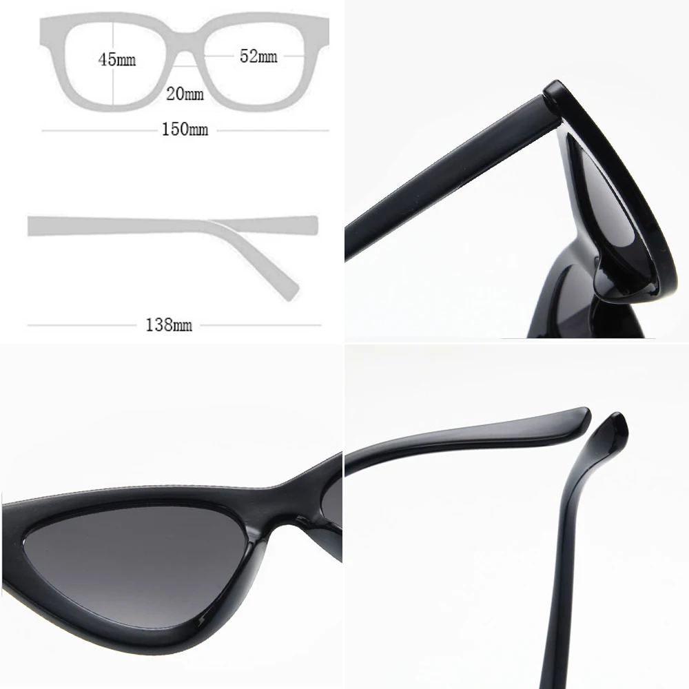 

Vintage Leopard Cat Eye Sunglasses Triangle Women Small Frame Glasses Fashion Personality UV400 Protection Eyewear Outdoor