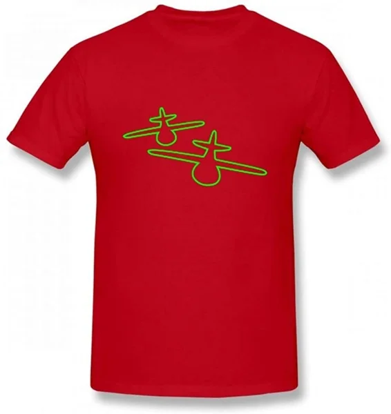 

Two Airplanes Customizable Personalized Men's T-Shirt Tee
