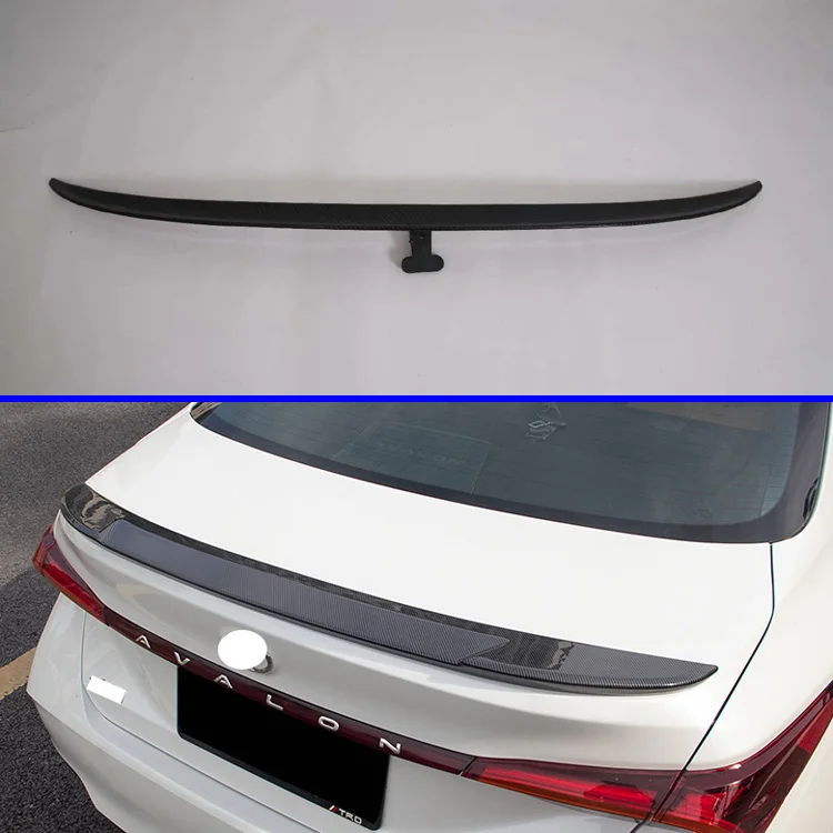 

For Toyota Avalon XX50 2018 2019 2020 Carbon Fiber Style Side Rear Window Spoiler Cover Trim Molding Garnish Bezel Styling