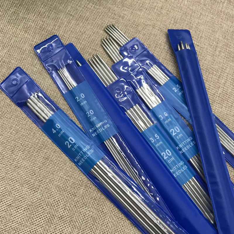 Спицы прямые из нержавеющей стали для вязания 35 шт./компл. 20 см | Дом и сад