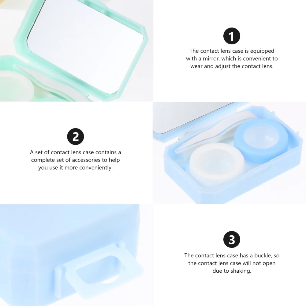 

5 Pcs Waterproof Lens Storage Boxes Dust-proof Care Boxes