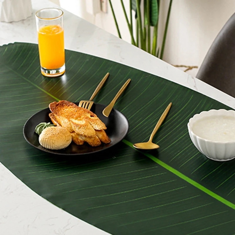 Новинка 2021 тропический лес скатерть с длинными банановыми листьями для