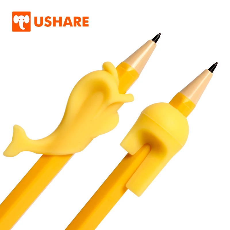 

Ushare Chlidren Writing Aid for Finger Correction 2psc Silicone Pencil Holder Tools Wear Resistant Adjusting Device Pen Grips