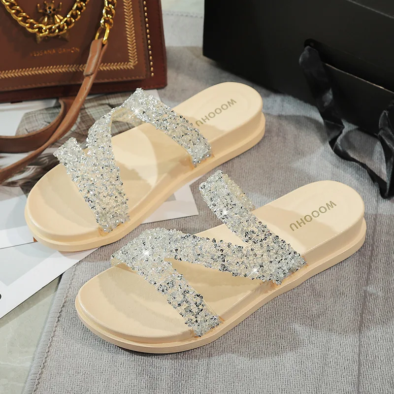 

2021 new summer fashion trend fashion sandals and slippers with Roman sandals casual flat-bottomed sandals women slippers women