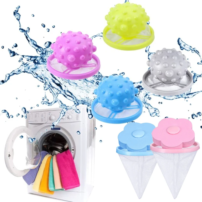 

Washing Machine Hair Filter Catcher Floating Pet Fur Lint Clothes Cleaning Ball Laundry Cleaning Mesh Bag For Washing Machine