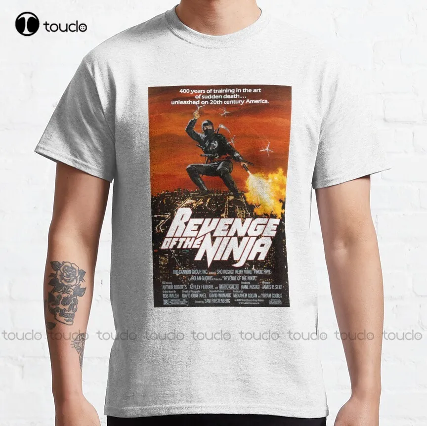 Винтажный постер из фильма Месть ниндзя 1983 Классическая футболка для плавания
