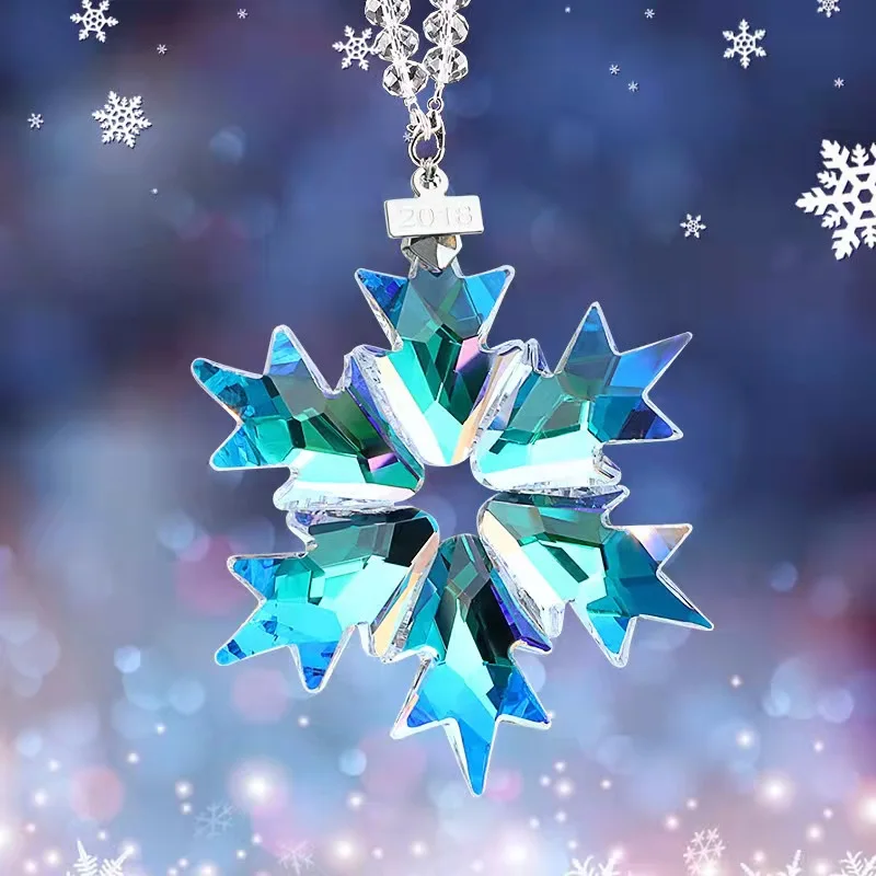 

Car Hanging Decoration Snowflake Crystal Pendant Car Ornament Car Interior Decoration Fashion Car Interior Accessories for Girls