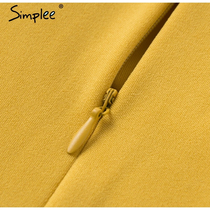 Женские трапециевидные платья Simplee с открытыми плечами однотонное облегающее