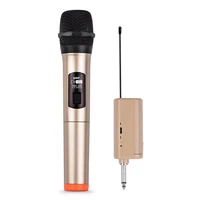 handheld wireless microphone uhf dynamic mic portable mini receiver 6 35mm plug for karaoke speech meeting stage performance
