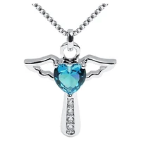 new cross angel gem necklace explosions accessories fashion creative gem jewelry