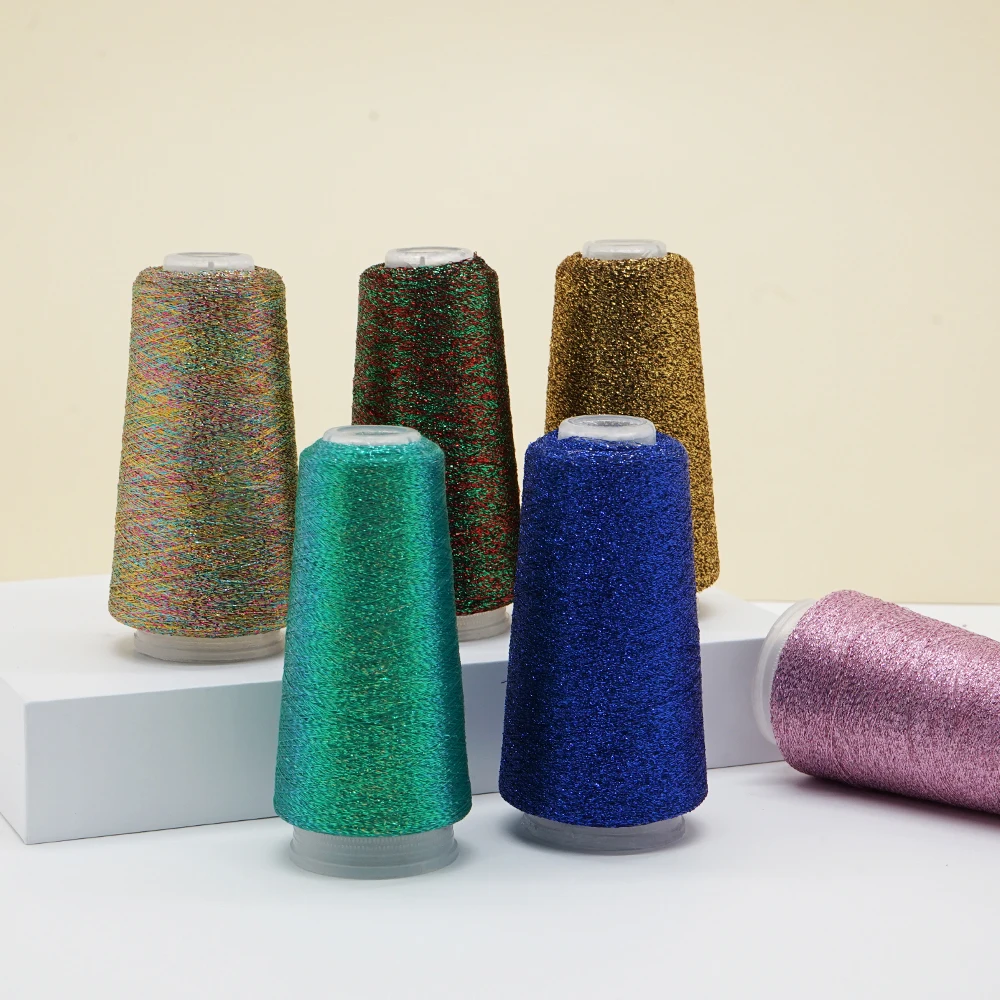 50 г/шар 2000 метров металлическая шелковая нить цвет золото тонкая пряжа для