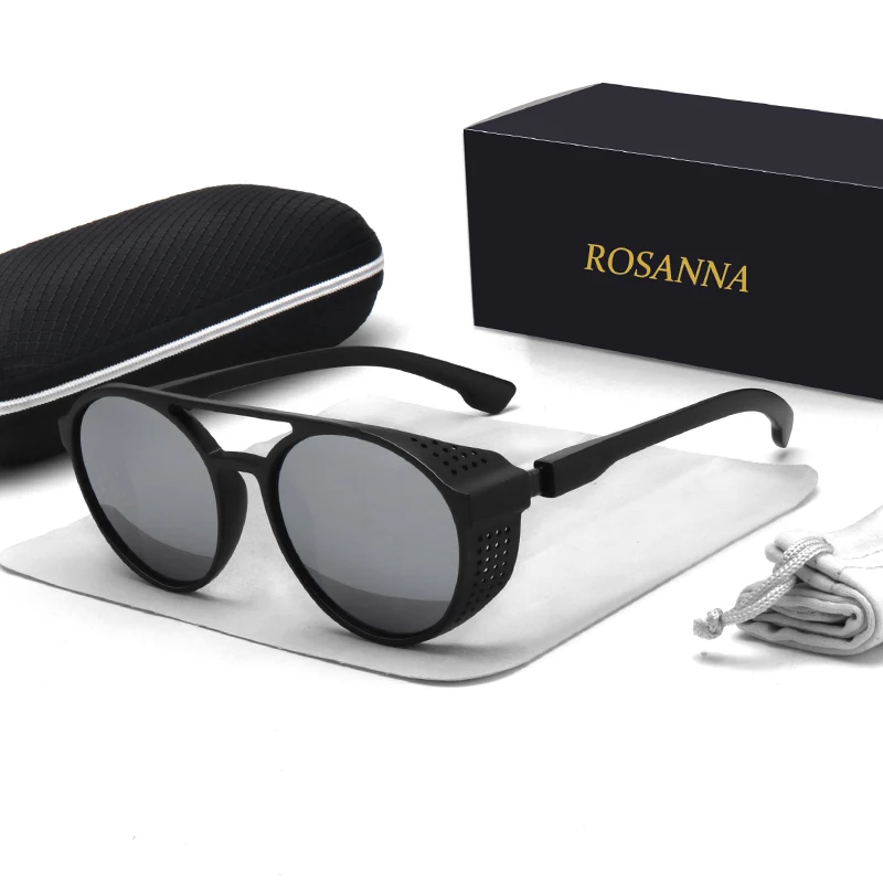 ROSANNA новые модные мужские солнцезащитные очки винтажные стимпанк роскошные