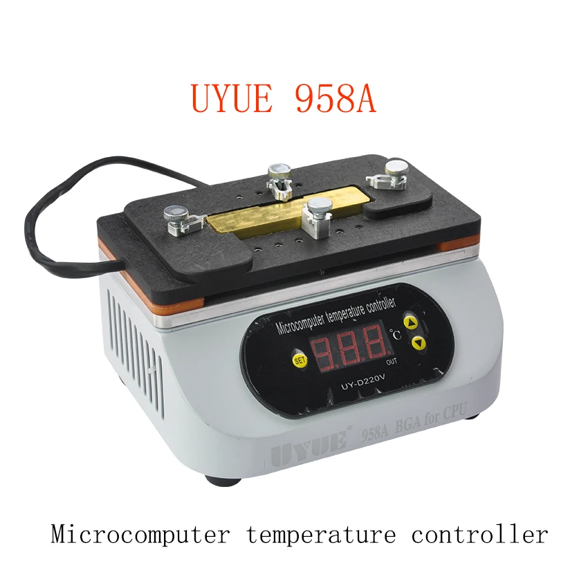 

958A мобильный телефон материнская плата IC Chip A6 A8 A9 Сплит ЦП паяльная станция термостат регулируемый демонтаж клея платформа