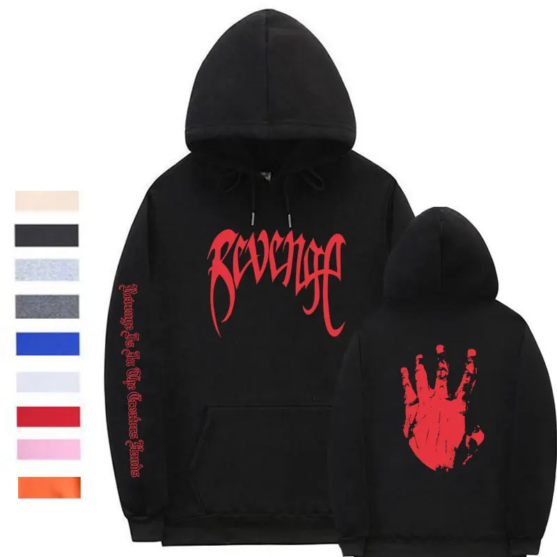 Xxxtentacion Revenge винтовые манжеты на резинке толстовки для мужчин/женщин уличная Rapper хип хоп свитер с капюшоном