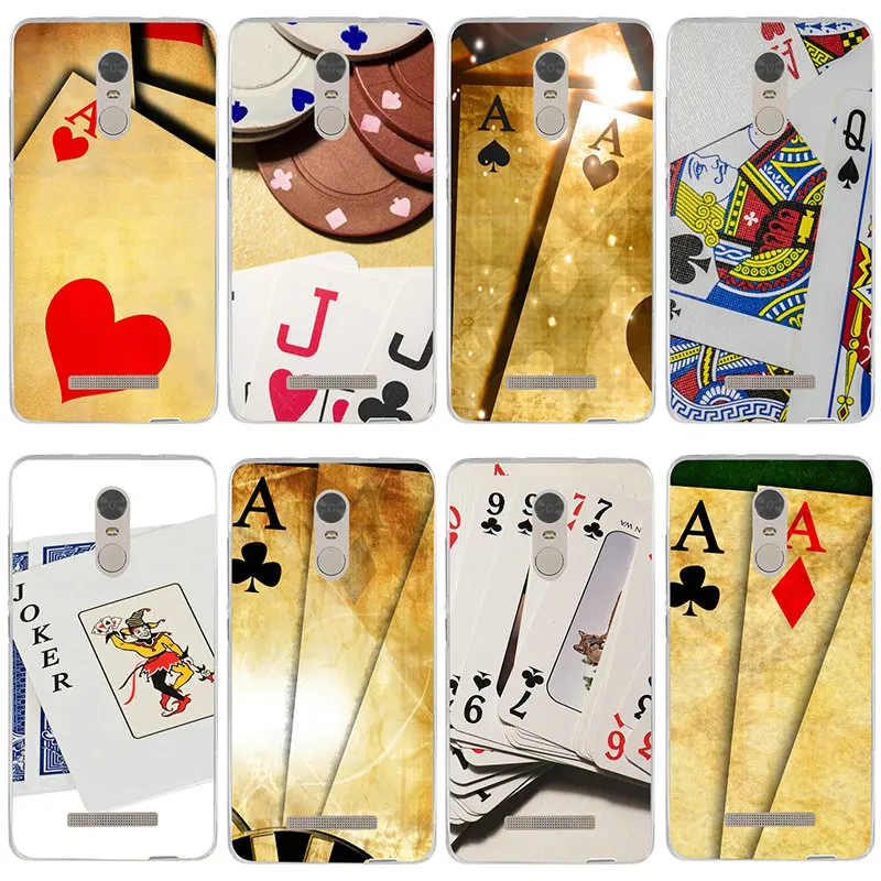 Cartoon Luxury Retro Poker Design Soft Phone Case for Xiaomi Mi Max Note 2 3 4 4C 4i 5X 6X 8 9 SE A2 9T CC9 Pro |