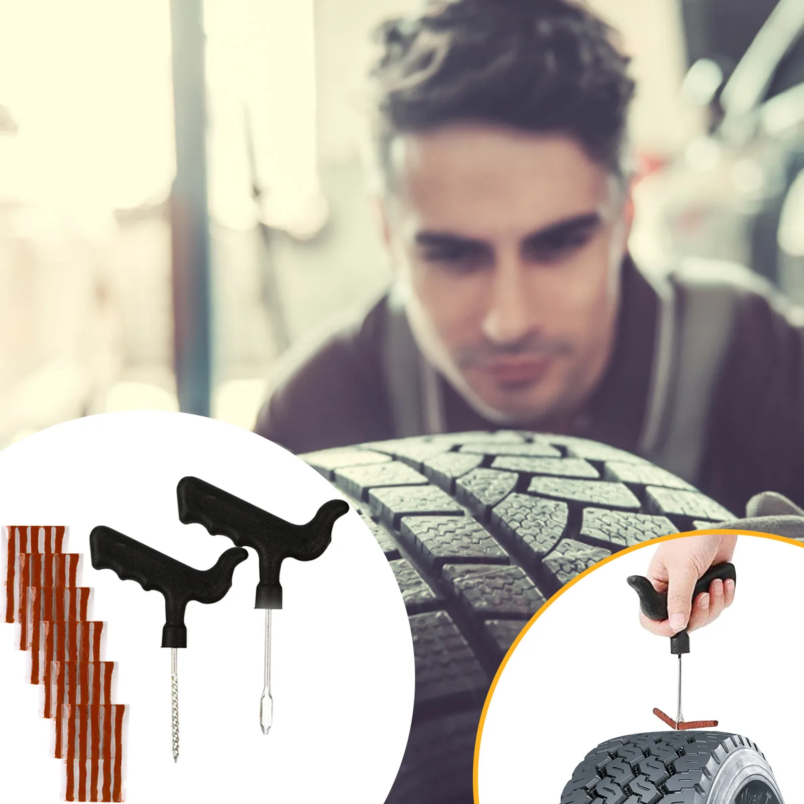 

Large Car Quick Tire Repair Kit For Self-driving Emergency Tire Repair Tape