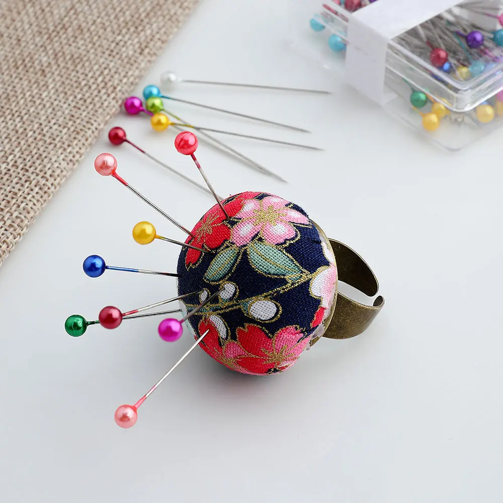 Разные цвета Подушка для иглы с защитой от повреждений и кольцом аксессуары