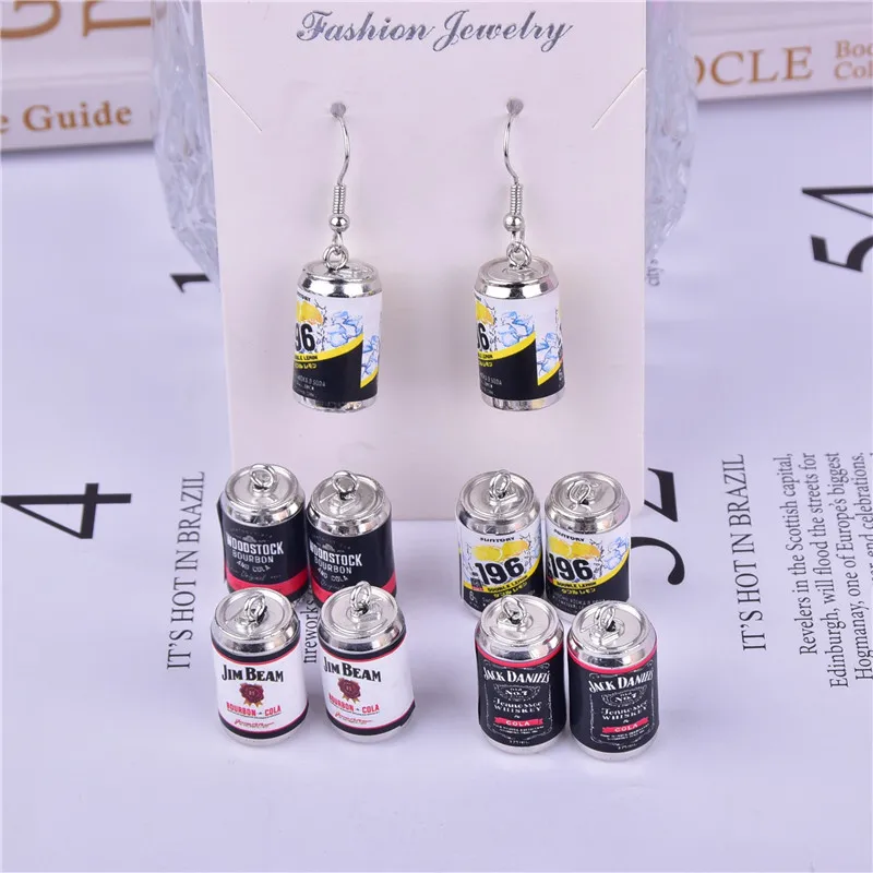 10 шт./упак. новинка подвеска в виде спиртовой банки для творчества серьги брелок