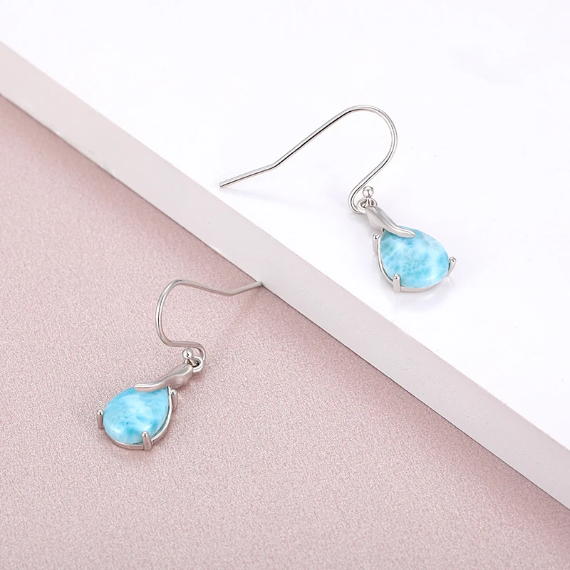 Новинка модные женские обтекаемые длинные ювелирные изделия из стерлингового