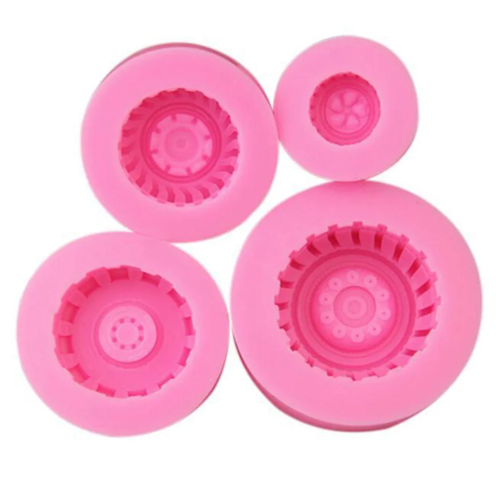 Автомобильные шины силиконовая форма для выпечки торта инструмент 4 размера цвет