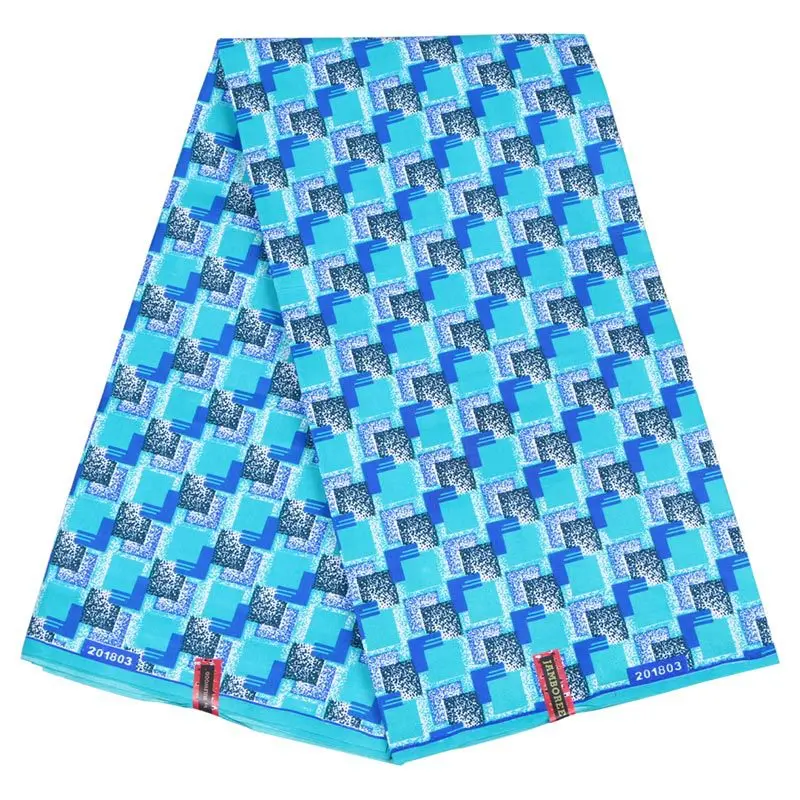 polyester Ankara Africa prints batik fabric real dutch wax tissu high quality 6yards fashion African sewing for party dress