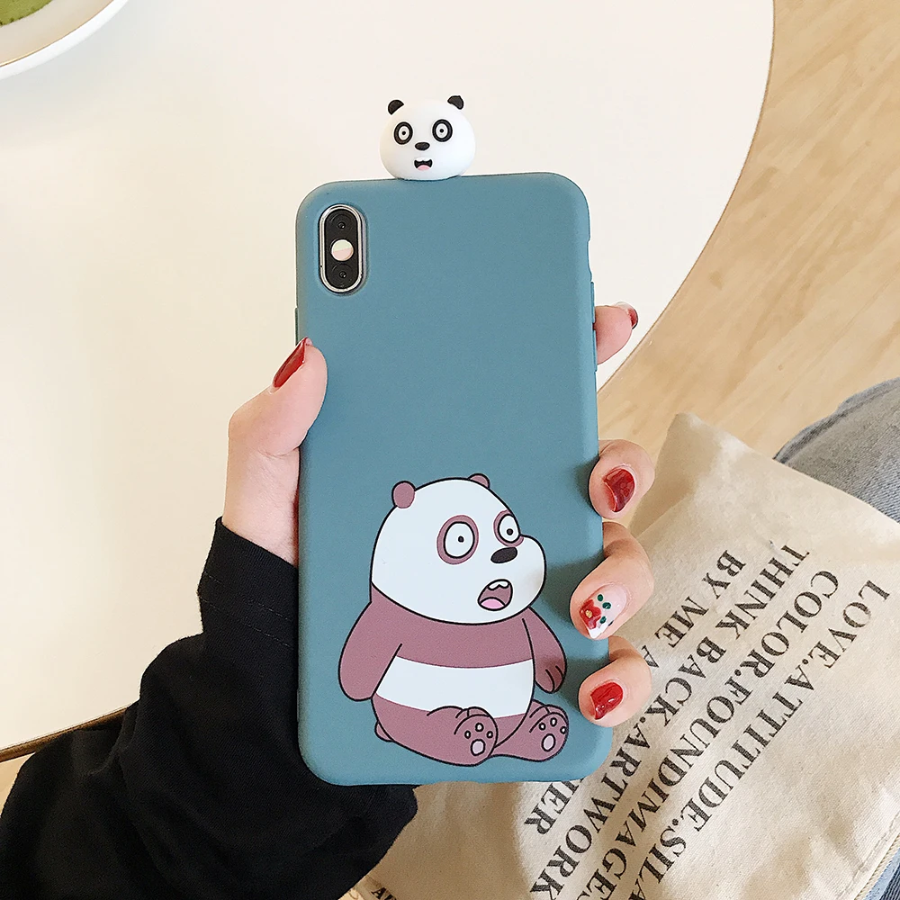 Blue Panda With Toy Мы вся правда о медведях игрушечный Единорог жидкости крышка для Vivo IQ00 V17 Neo S1 Y7S Z5 V15 X20 X23H X27 X9 X9S V5 Plus Мягкий чехол для телефона чехол - Цвет: Blue Panda With Toy