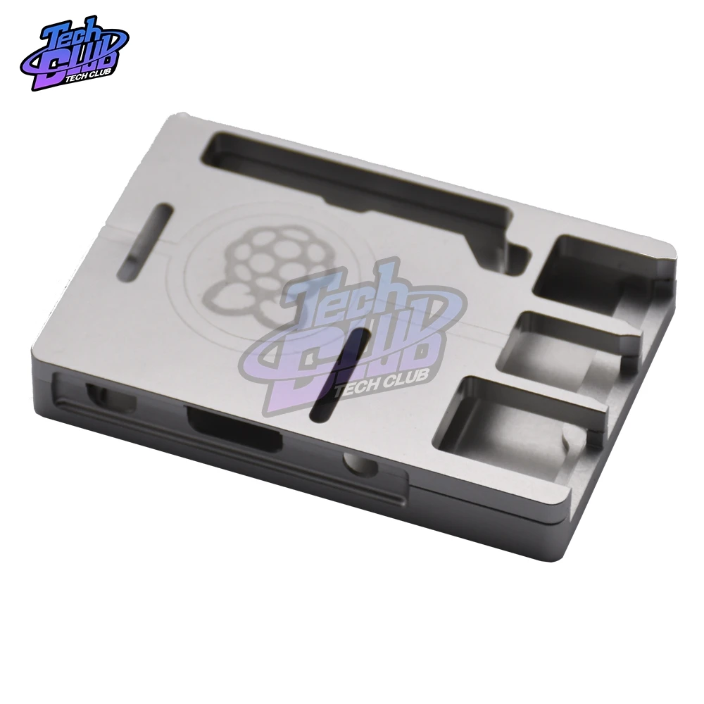 Чехол для Raspberry Pi 3 Model B + черный алюминиевый чехол с ЧПУ ультратонкий