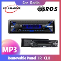 car radio detachable rds mp3 car mp3 player 1 din car stereo audio autoradio bluetooth hands free in dash fm aux usb sd