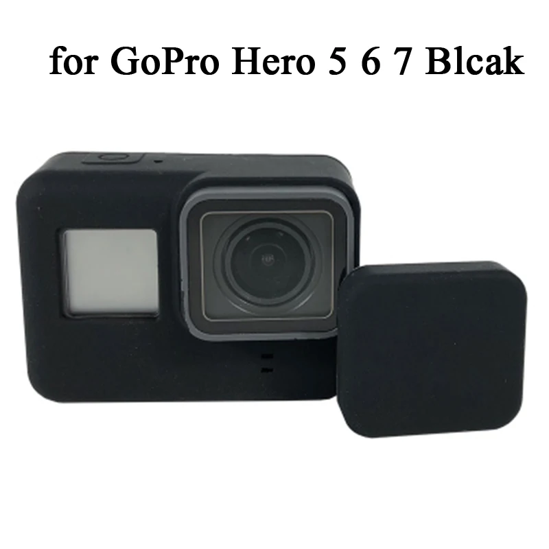 for hero5 6 7 black Аксессуары для Gopro Hero 8, мягкий силиконовый чехол, защитная крышка для объектива Go pro Hero 8 7 6 5, черная стандартная рамка для экшн-камеры - Цвет: for hero5 6 7 black