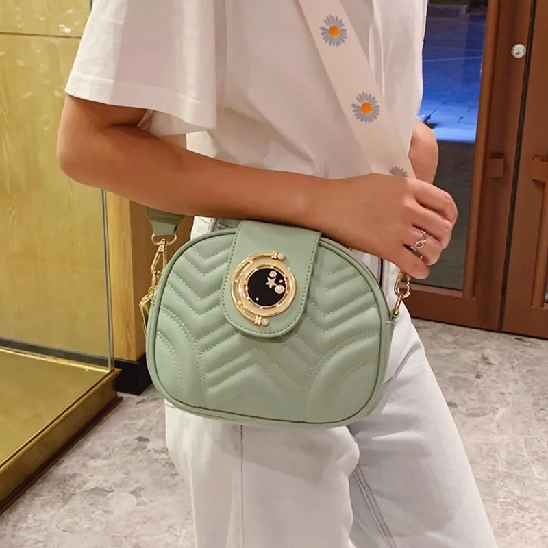 

Fashion Solid Color Shoulder Bags for Women 2020 New High Quality Leather Handbag Lady Hot Sale Mini Cute Quilted Crossbody Bag
