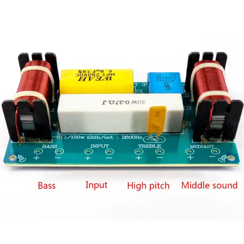 WEAH-338 3 Way 120W динамик аудио делитель частоты громкоговоритель фильтр | Электроника