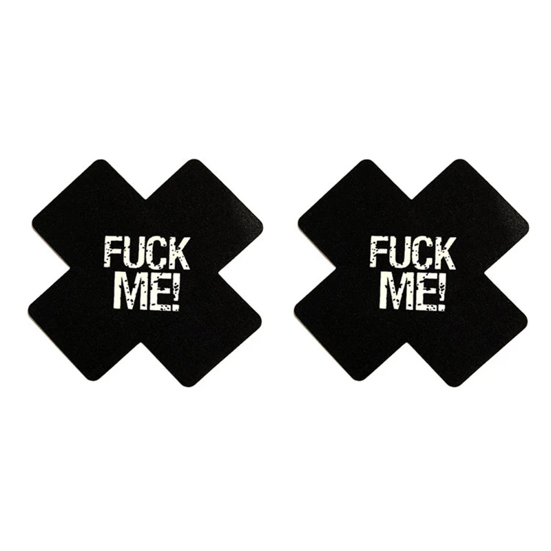 1 пара наклейки на соски светящиеся в темноте |