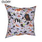 45x45 см квадратная подушка для собаки Карла спаниеля, чехол для дивана кавалера короля спаниеля, повседневный чехол для подушки
