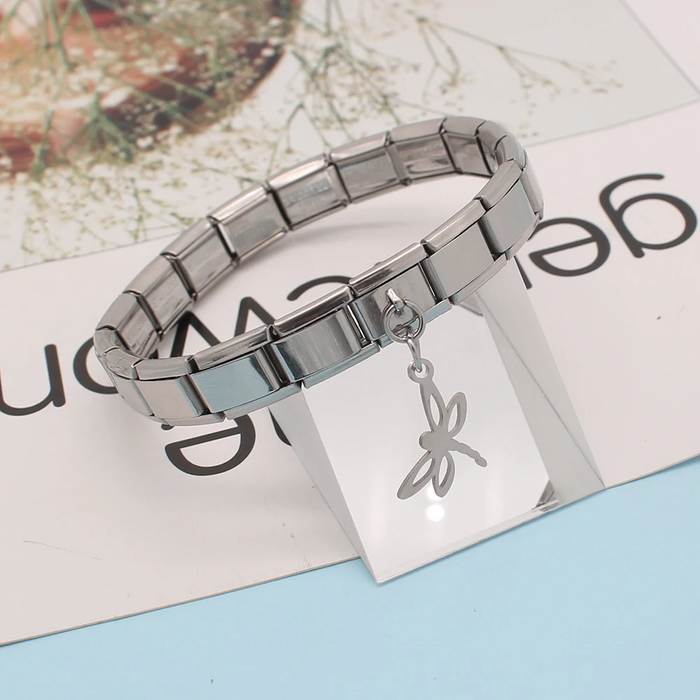 Hapiship новый оригинальный ромашка титановая сталь полый Стрекоза итальянский Шарм