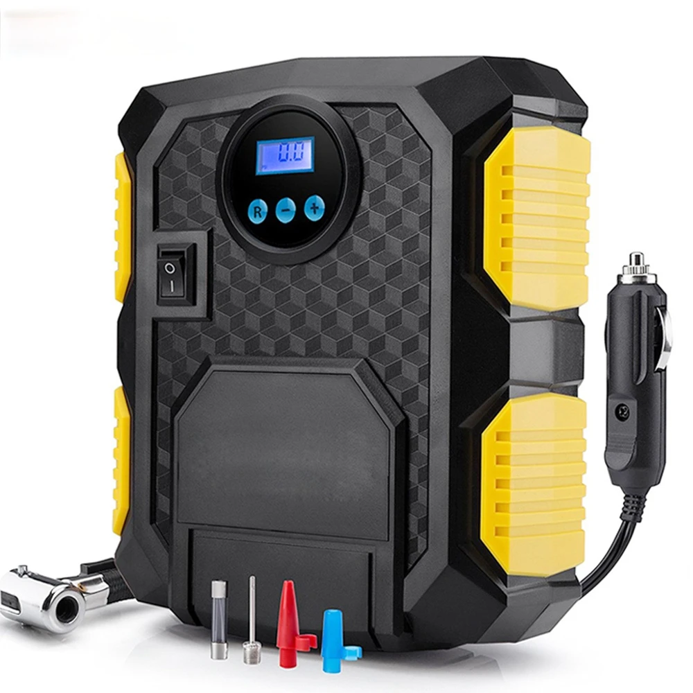 Цифровой насос для накачивания шин DC 12 В автомобильный портативный воздушный