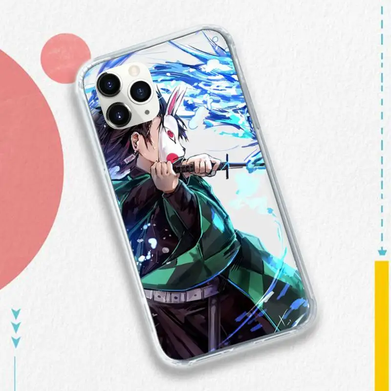 

Kamado Nezuko Kimetsu no Yaiba Phone Case Transparent soft For iphone 5 5s 5c se 6 6s 7 8 11 12 plus mini x xs xr pro max