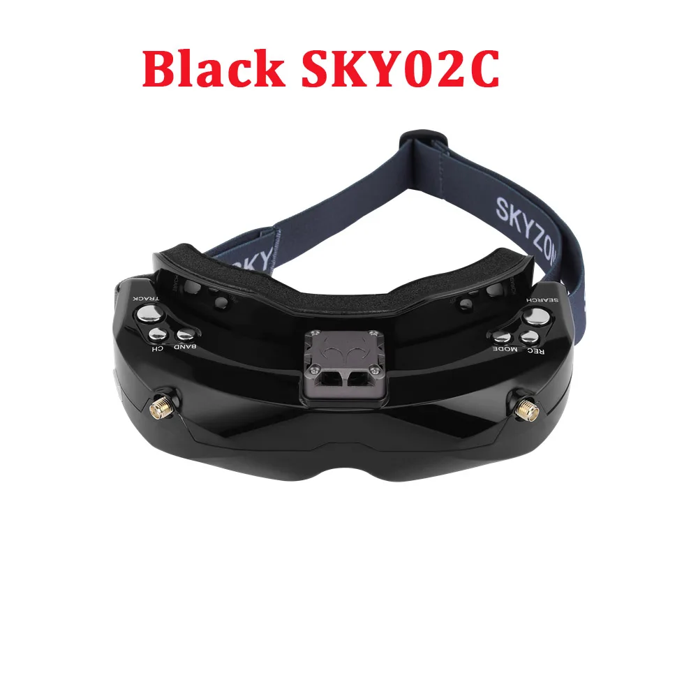 Black SKY02C SKYZONE SKY02X/SKY02C/SKY03O/SKY03S 5,8 ГГц 48CH большой ассортимент FPV очки для RC гоночный дрон - Цвет: Black SKY02C
